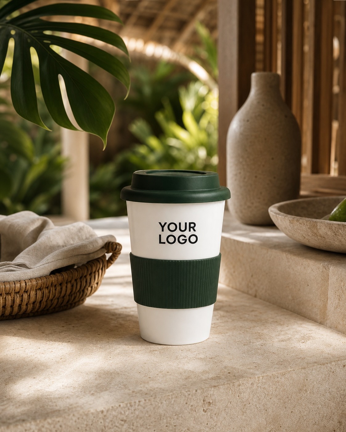 แก้วเซรามิค New Bone China พร้อมฝาปิดซิลิโคน แก้วเซรามิค New Bone China พร้อมฝาปิดซิลิโคนสำหรับของพรีเมี่ยม
